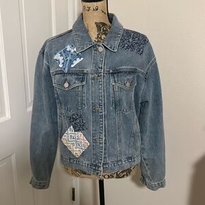 Dear John Patchwork Denim jacket from Anthropologie